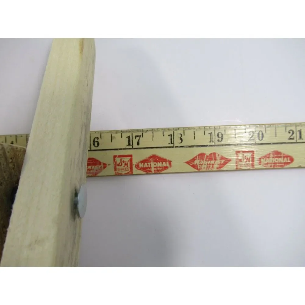Childrens Handmade‎ Wooden Bi Wing Airplane With Propeller Paintable Plane